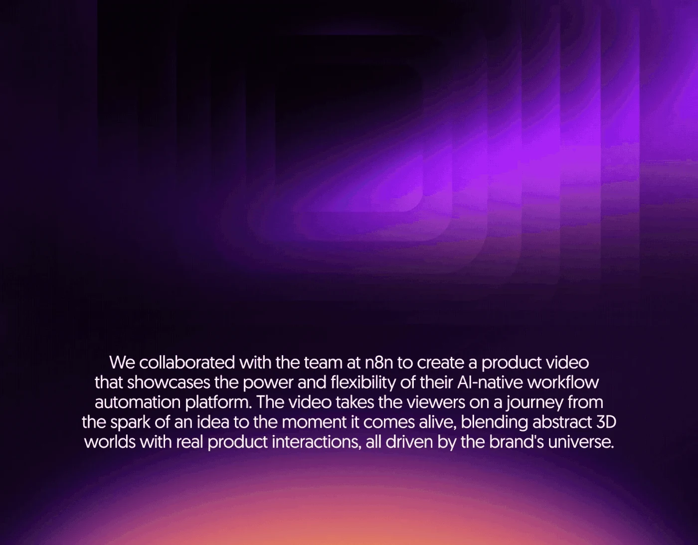 Behance 设计精选 | n8n AI - SaaS Product Video-多模态AI