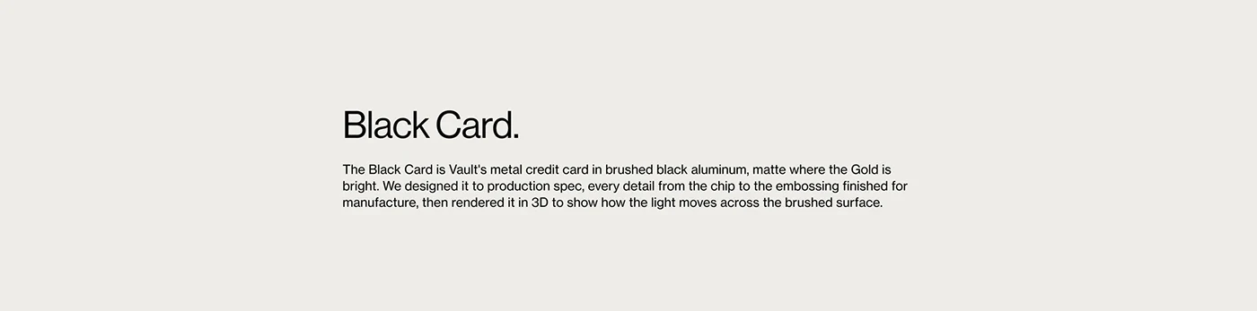Behance 设计精选 | Vault - Card Designs & CGI-多模态AI