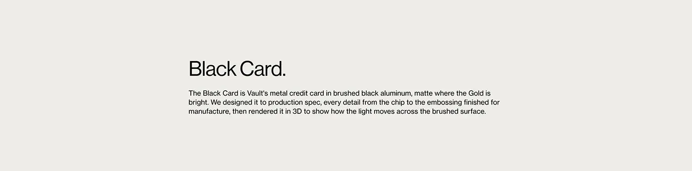 Behance 设计精选 | Vault - Card Designs & CGI-多模态AI