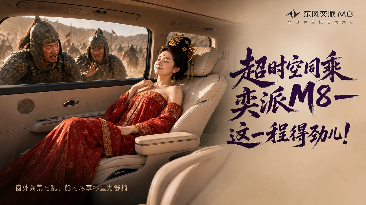站酷设计精选 | 超时空同乘——奕派M8,这一程得劲儿!-多模态AI