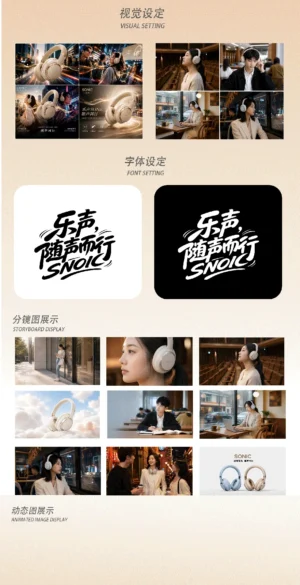站酷设计精选 | AIGC【乐声】SONIC耳机TVC广告片