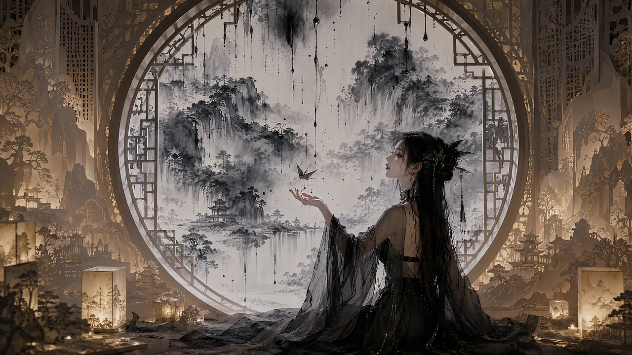 站酷设计精选 | 国风嘻哈原创歌曲《惊梦》MV ,极致东方美学盛宴之旅 #MVLAND嘻哈狂欢派对-多模态AI