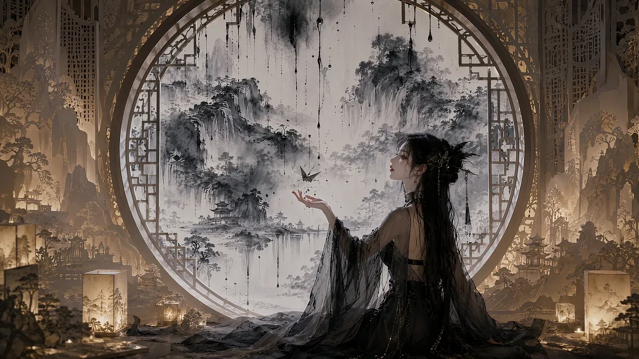 站酷设计精选 | 国风嘻哈原创歌曲《惊梦》MV ,极致东方美学盛宴之旅 #MVLAND嘻哈狂欢派对-多模态AI