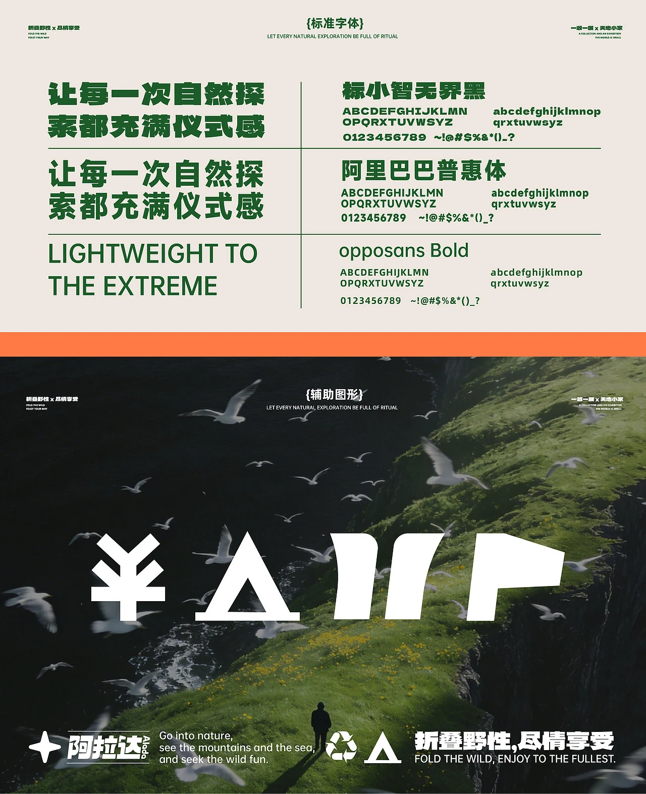 站酷设计精选 | 品牌全案设计-阿拉达露营产品VI设计-多模态AI