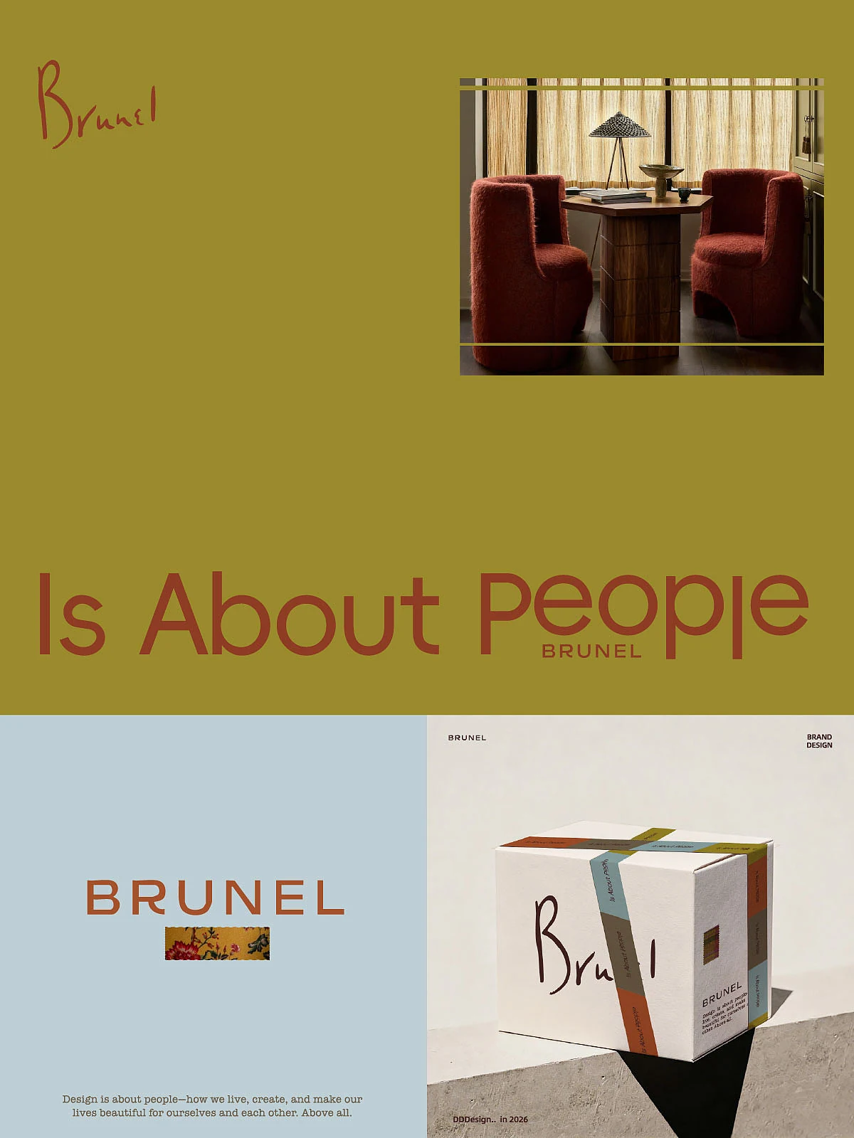 站酷设计精选 | 🛋️原创品牌VI设计分享 | Brunel定制化家居品牌-多模态AI