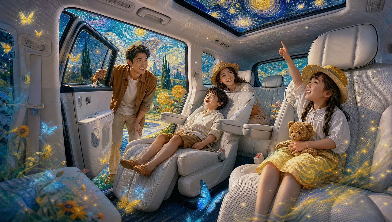 站酷设计精选 | 一车载星河,全家赴星梦-多模态AI