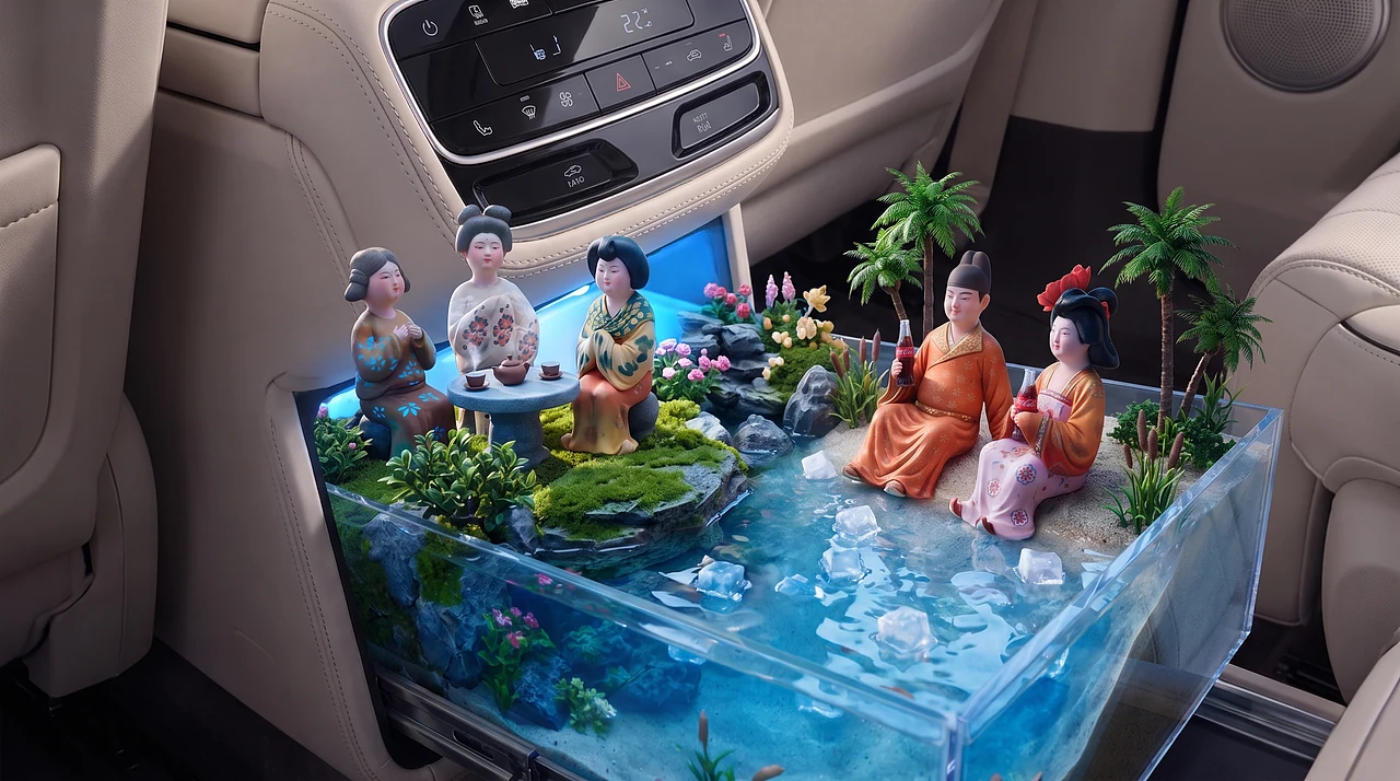 站酷设计精选 | 《时空雅集·文物出游记》-多模态AI