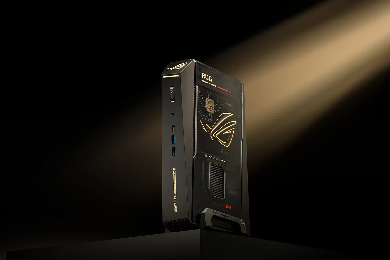 站酷设计精选 | ROG二十周年限量产品拍摄(NUC,显示器,路由器)-多模态AI