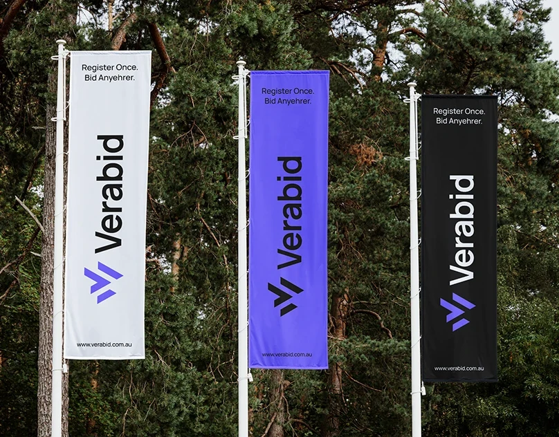 Behance 设计精选 | Verabid logo & brand Identity, modern, check mark, tech-多模态AI