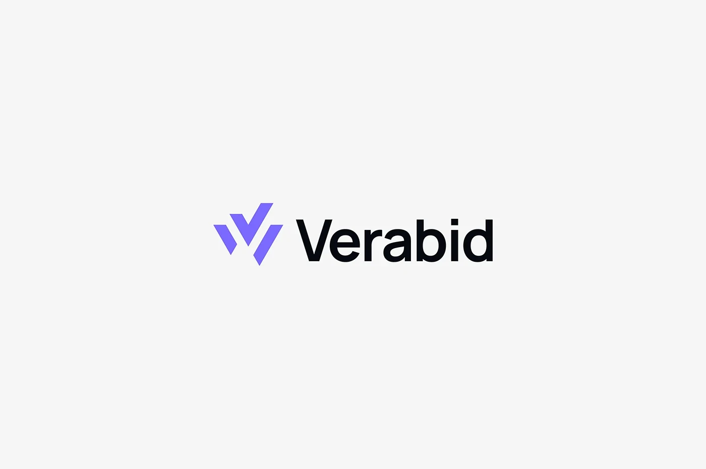 Behance 设计精选 | Verabid logo & brand Identity, modern, check mark, tech-多模态AI