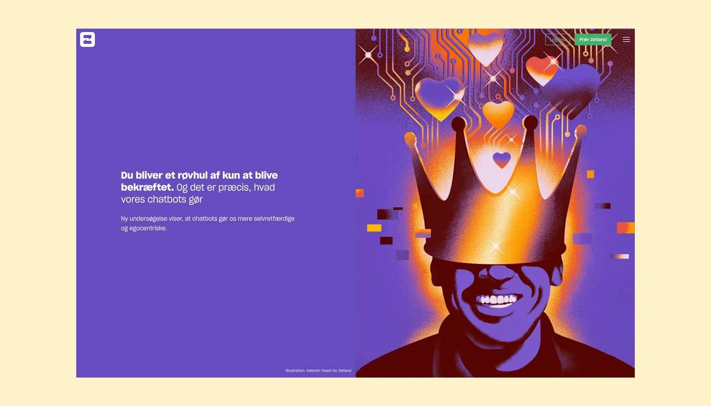 Behance 设计精选 | Illustrations for Zetland.dk-多模态AI