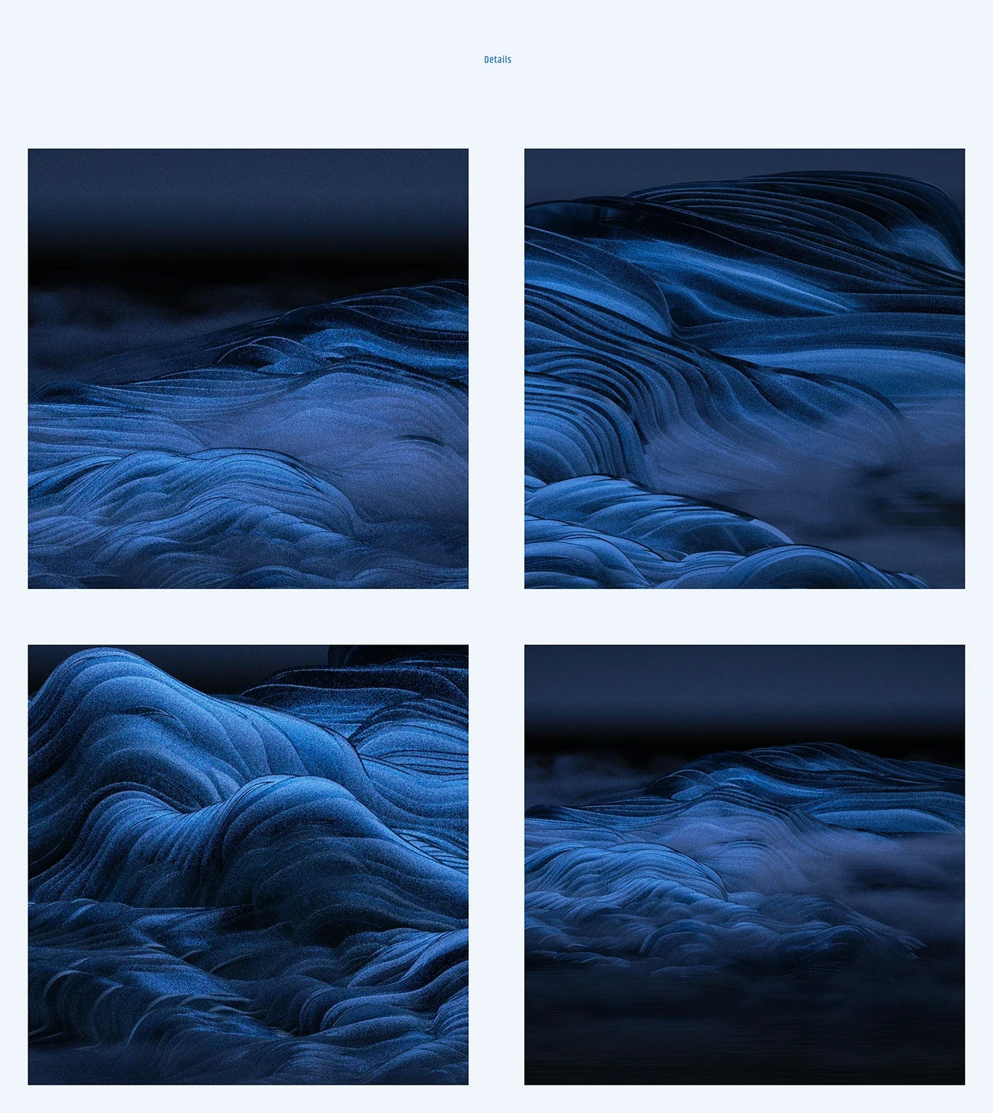 Behance 设计精选 | Blue Mountains 蓝色山水-多模态AI