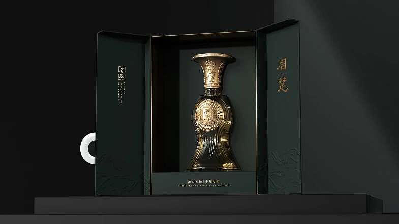 站酷设计精选 | 溯源周楚文脉,古礼新生 —— 周楚白酒包装设计-多模态AI