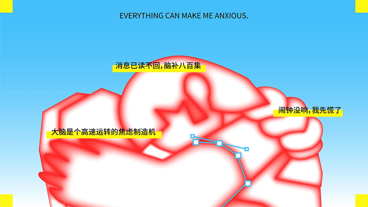 站酷设计精选 | 万事皆让我焦虑-活动设计-多模态AI