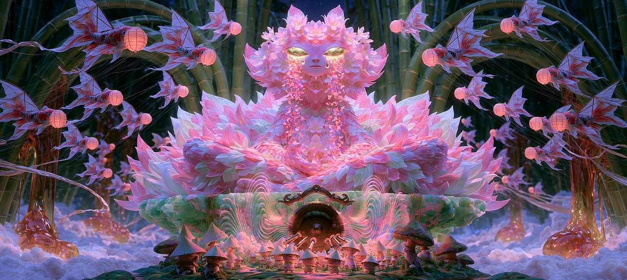 站酷设计精选 | 山海幻墟 | 东方仙幻视觉史诗-多模态AI