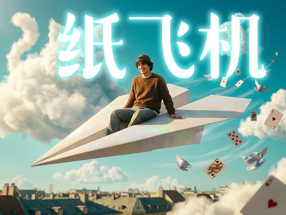 站酷设计精选 | 《纸飞机》——原创赛道-多模态AI
