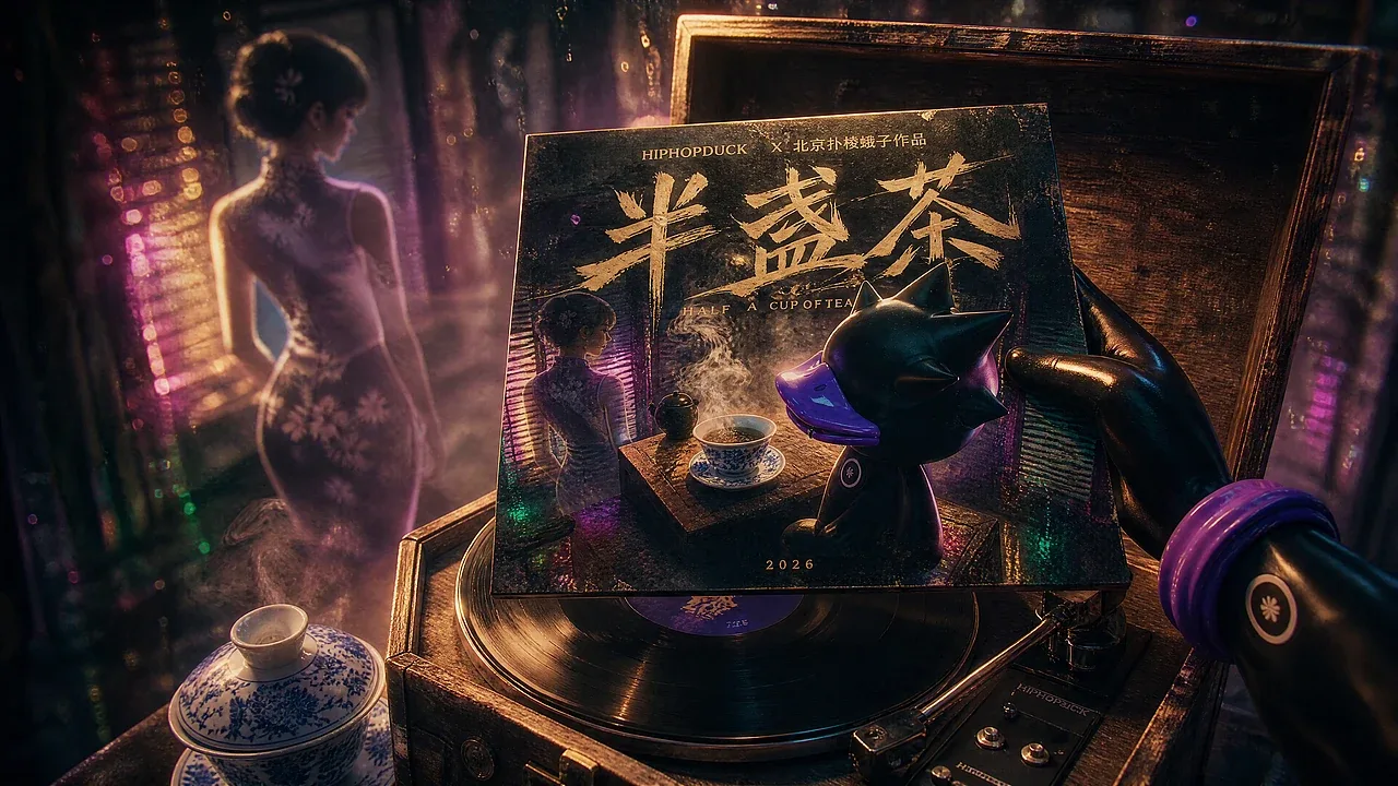 站酷设计精选 | 原创嘻哈歌曲《半盏茶》MV #MVLAND嘻哈狂欢派对-多模态AI