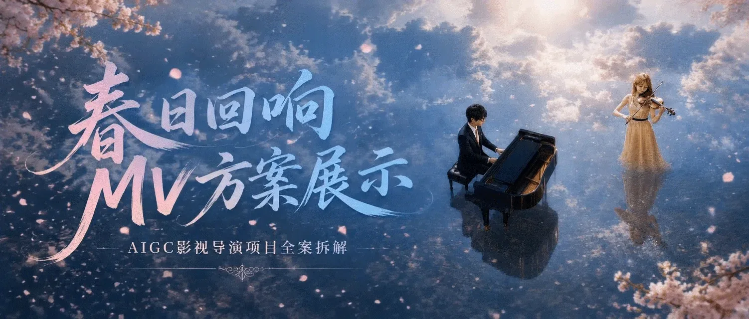 站酷设计精选 | AIGC影视《春日回响》MV整体方案展示-多模态AI