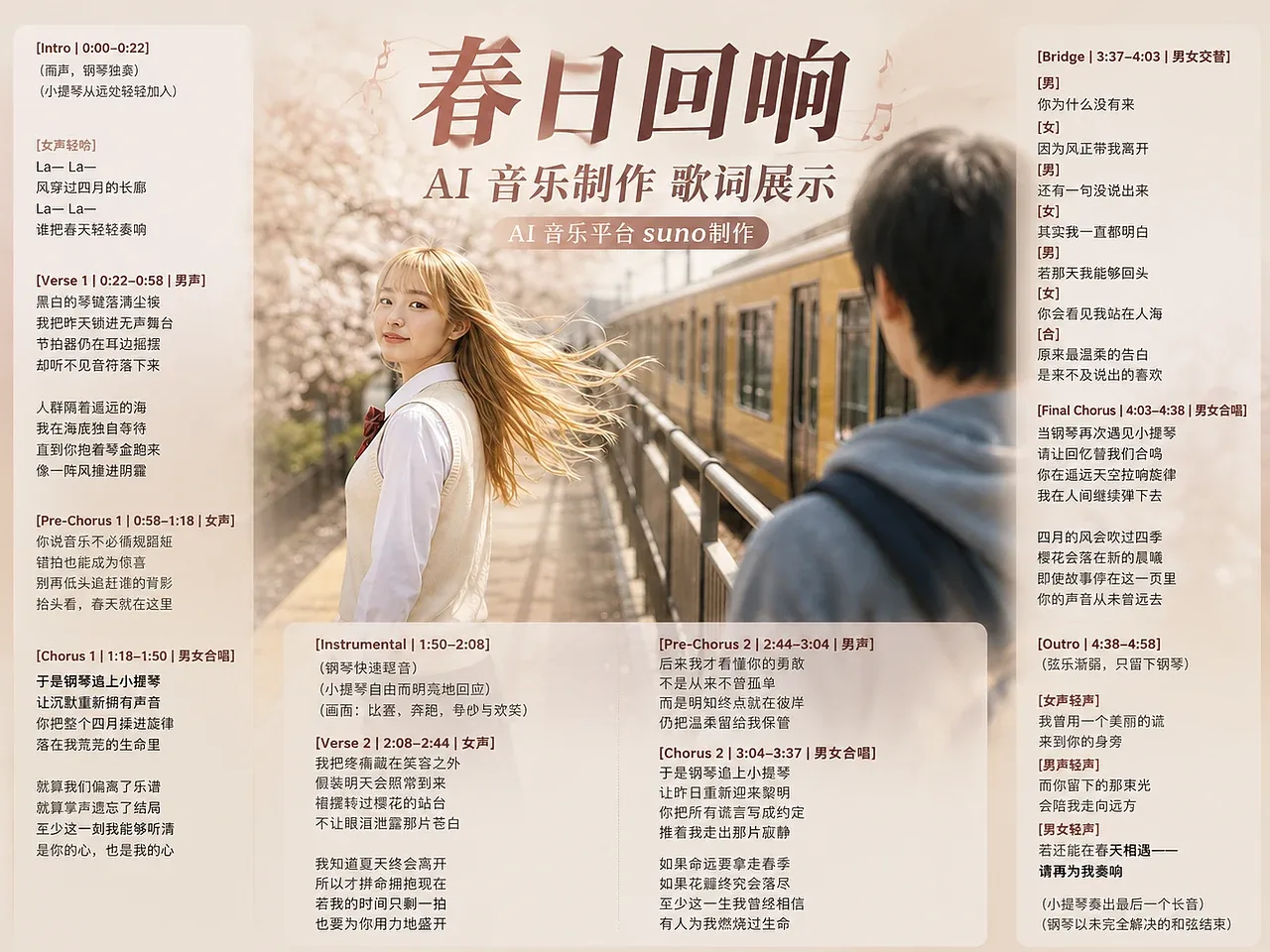 站酷设计精选 | AIGC影视《春日回响》MV整体方案展示-多模态AI