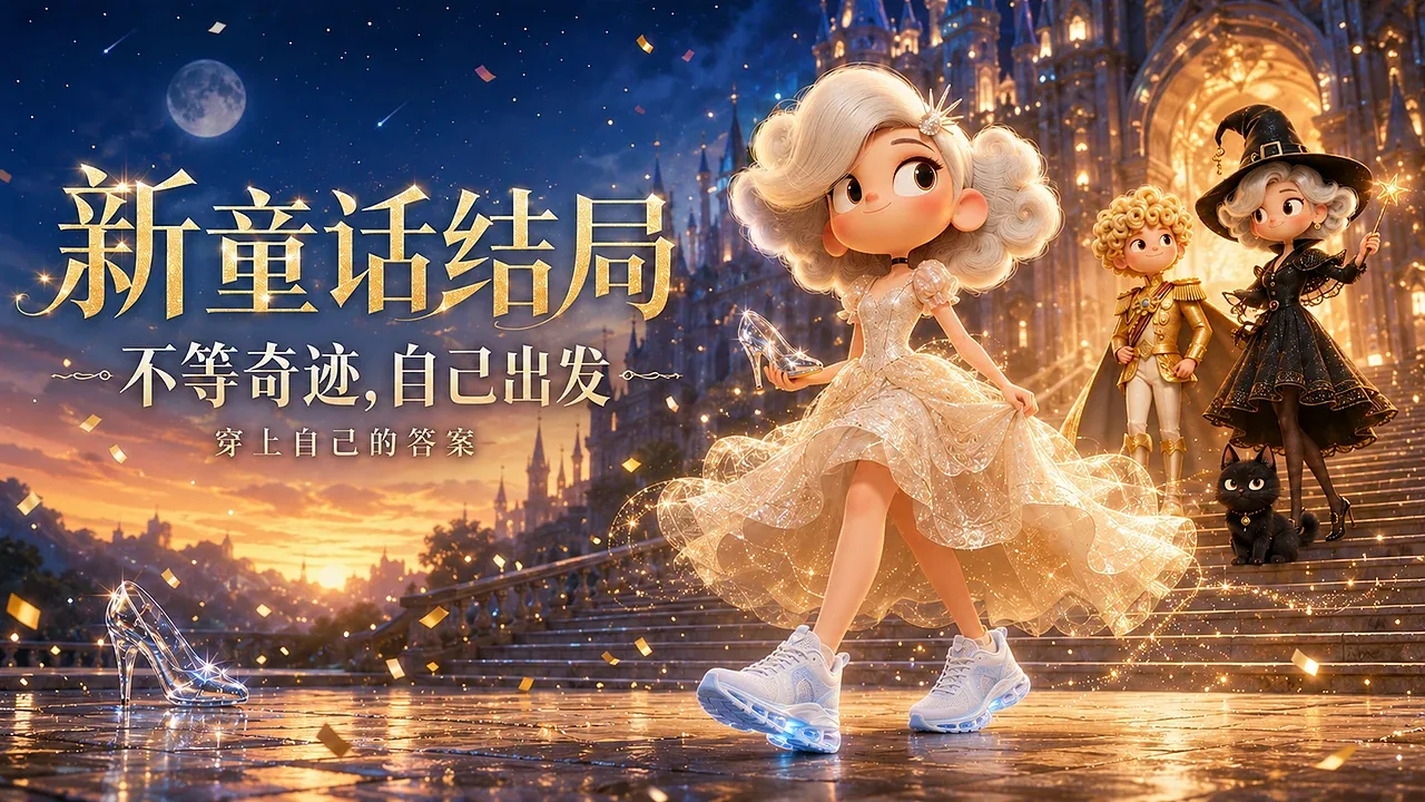 站酷设计精选 | 《灰姑娘:跑向新童话》丨 AIGC动画广告-多模态AI