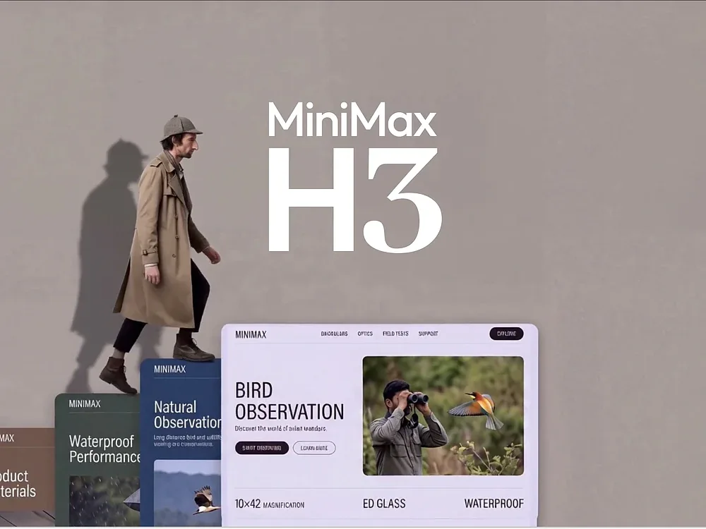 站酷设计精选 | MiniMax H3,即将开源-多模态AI
