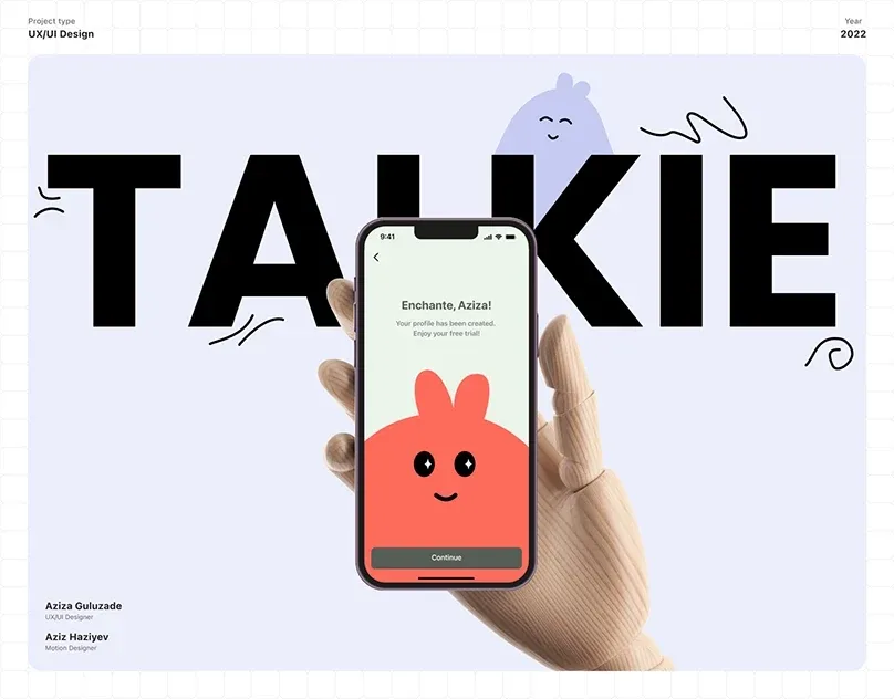 Behance 设计精选 | Talkie - Language Learning app | UI&UX case study-多模态AI
