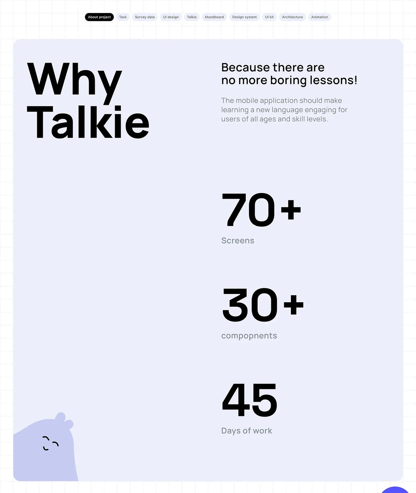 Behance 设计精选 | Talkie - Language Learning app | UI&UX case study-多模态AI