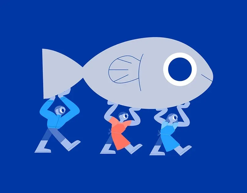 Behance 设计精选 | Barrufet Seafood brand & website-多模态AI