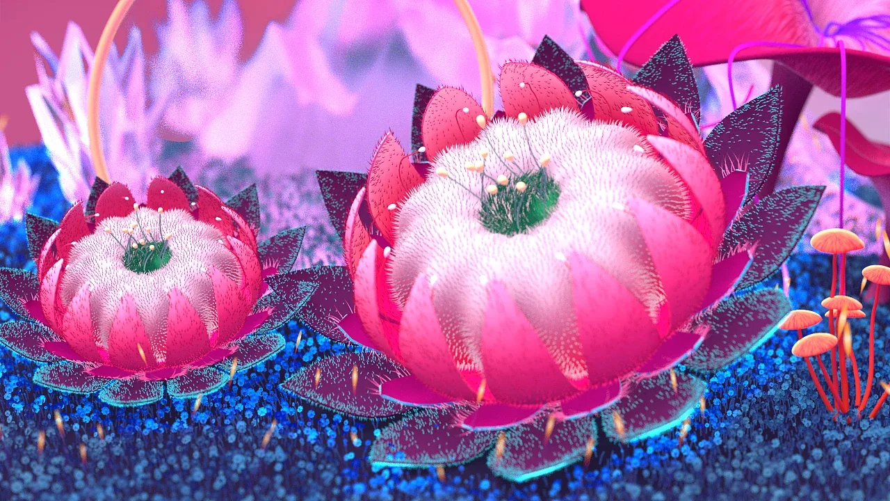 站酷设计精选 | 发光植物-多模态AI