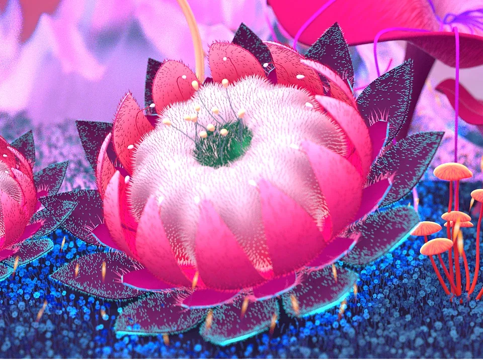 站酷设计精选 | 发光植物-多模态AI