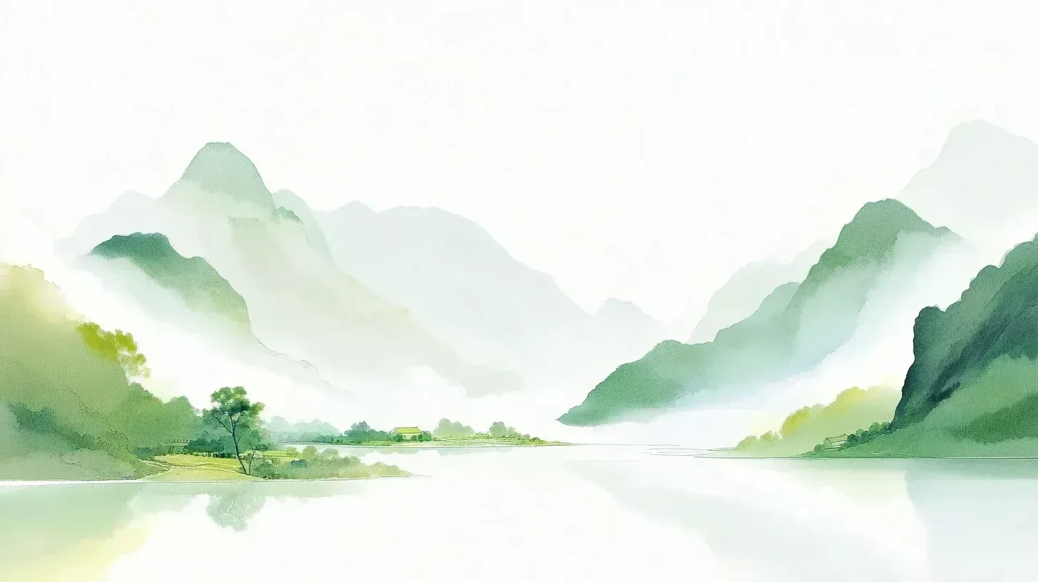 Pinterest 设计灵感 | 山水疑无路 | 春日国风背景素材分享 - 小红书-多模态AI