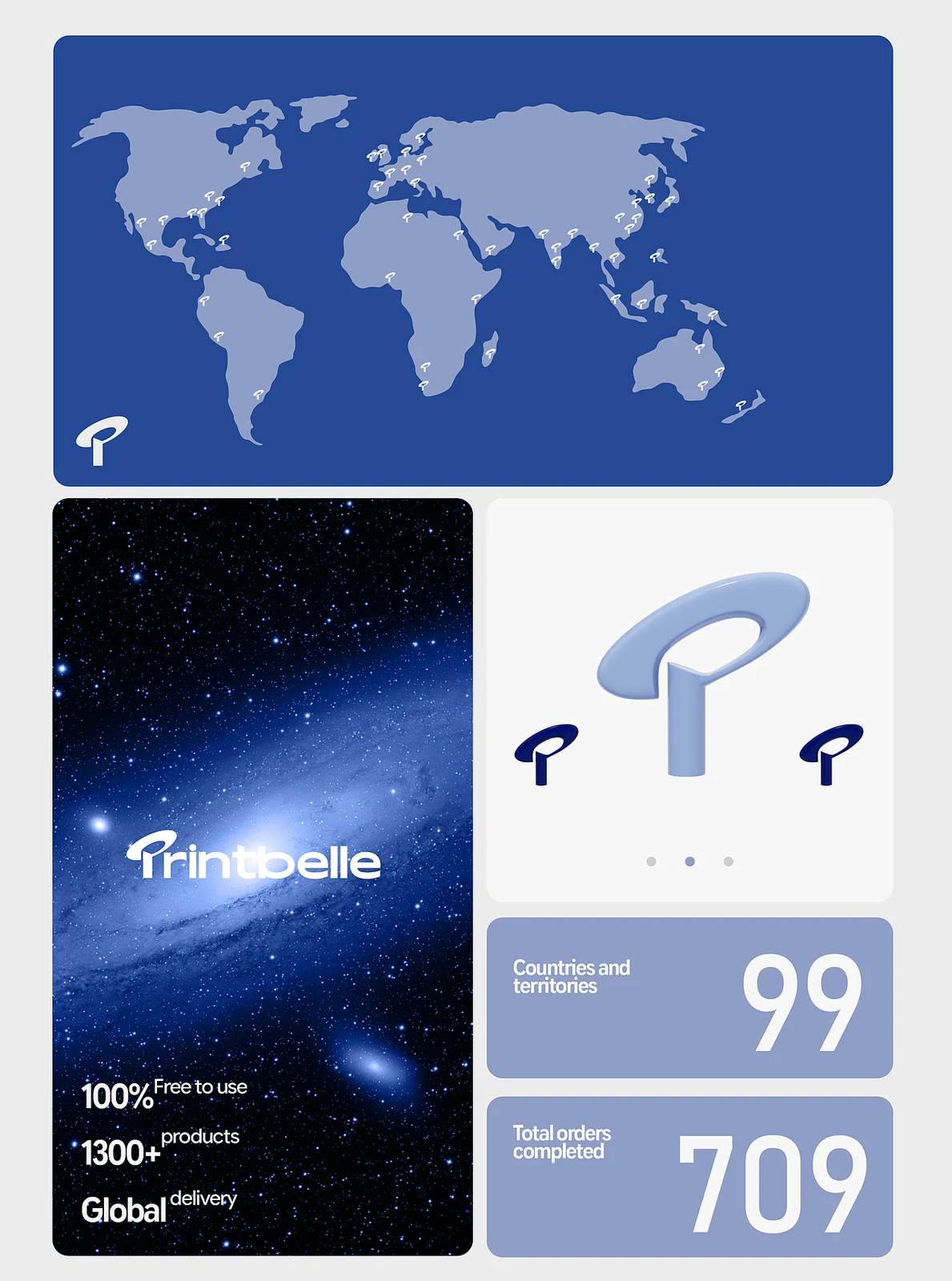 站酷设计精选 | Printbelle跨境电商 品牌符号 品牌设计 LOGO VI 包装-多模态AI