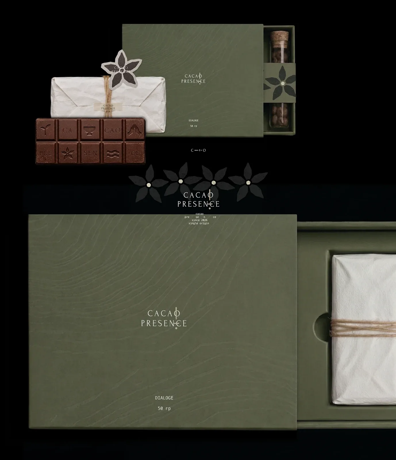 Behance 设计精选 | BRAND IDENTITY | CACAO PACKAGING-多模态AI