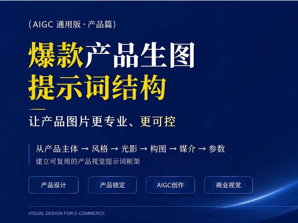 站酷设计精选 | AIGC——产品生图提示词结构(入门指南)-多模态AI