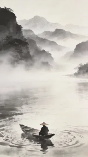 Pinterest 设计灵感 | 水墨画意禅意0530 东方禅意 · 每日壁纸 Eastern aesthetics · Daily wallpaper 📱…