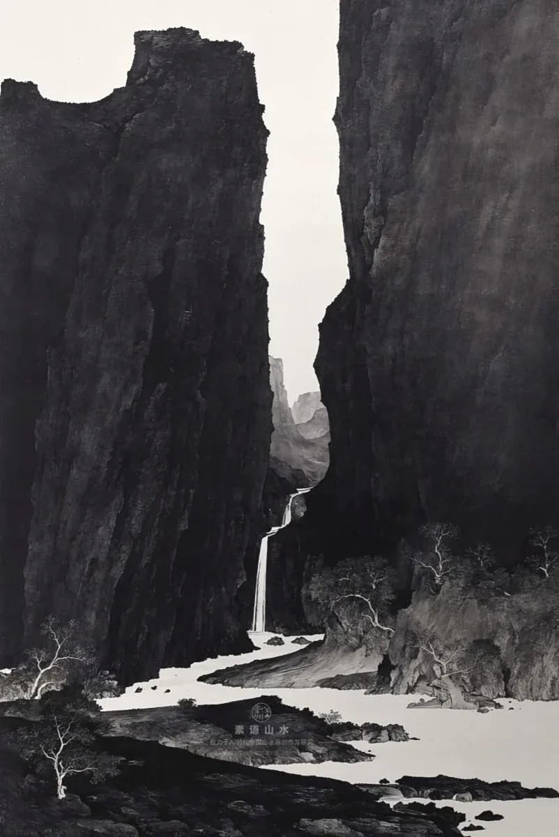 Pinterest 设计灵感 | 山水画设计灵感-多模态AI