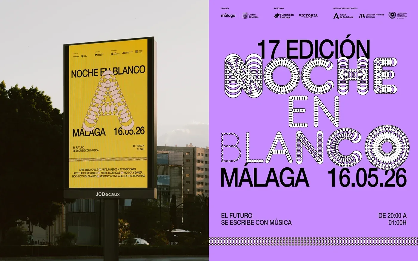 Behance 设计精选 | Noche en Blanco Málaga 2026-多模态AI