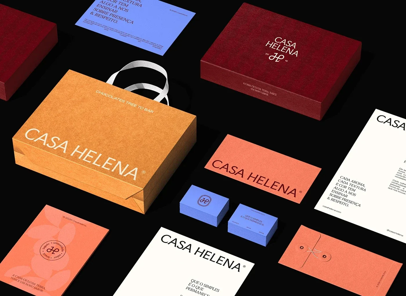 Behance 设计精选 | Casa Helena | Chocolates Tree to bar-多模态AI