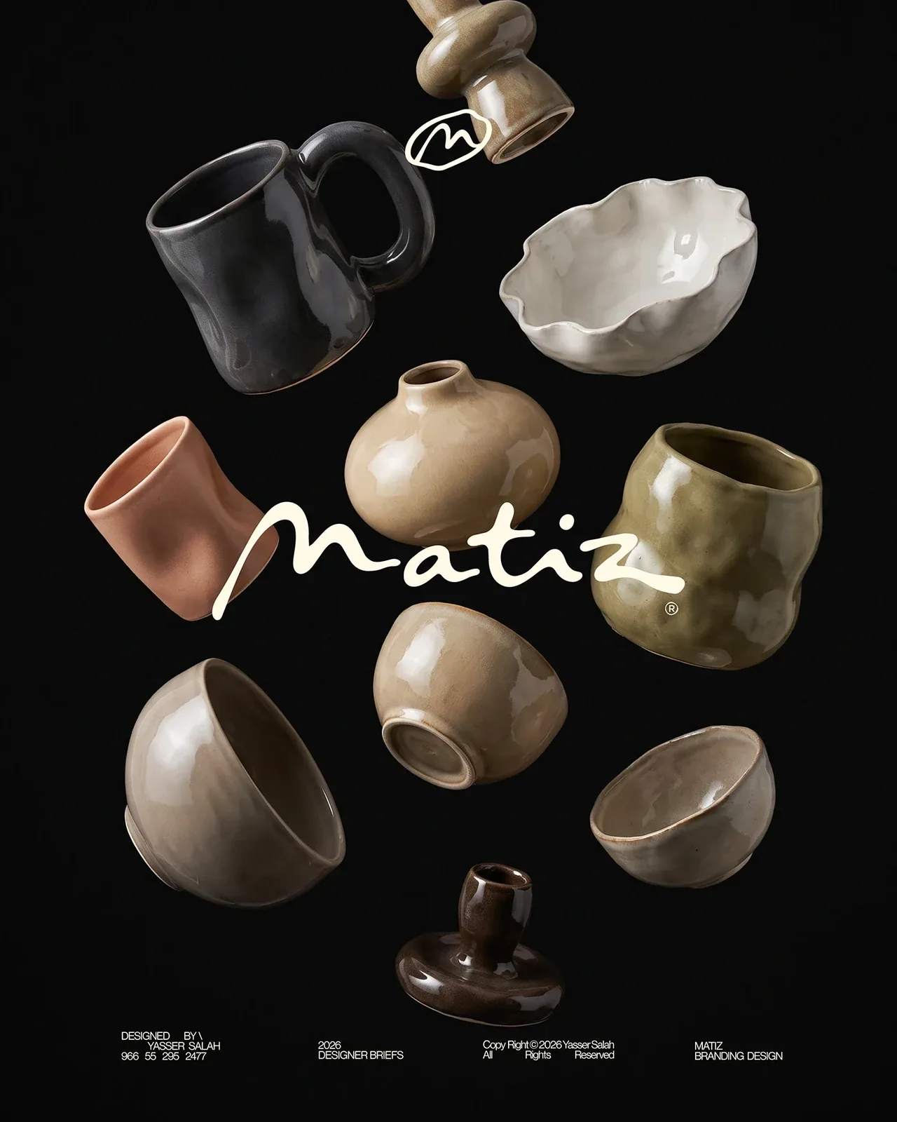 Behance 设计精选 | Matiz ceramic studio Branding Design-多模态AI