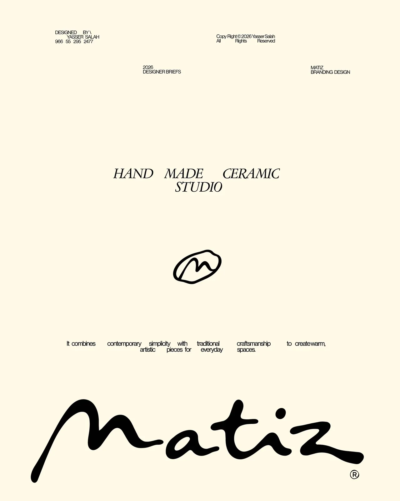 Behance 设计精选 | Matiz ceramic studio Branding Design-多模态AI