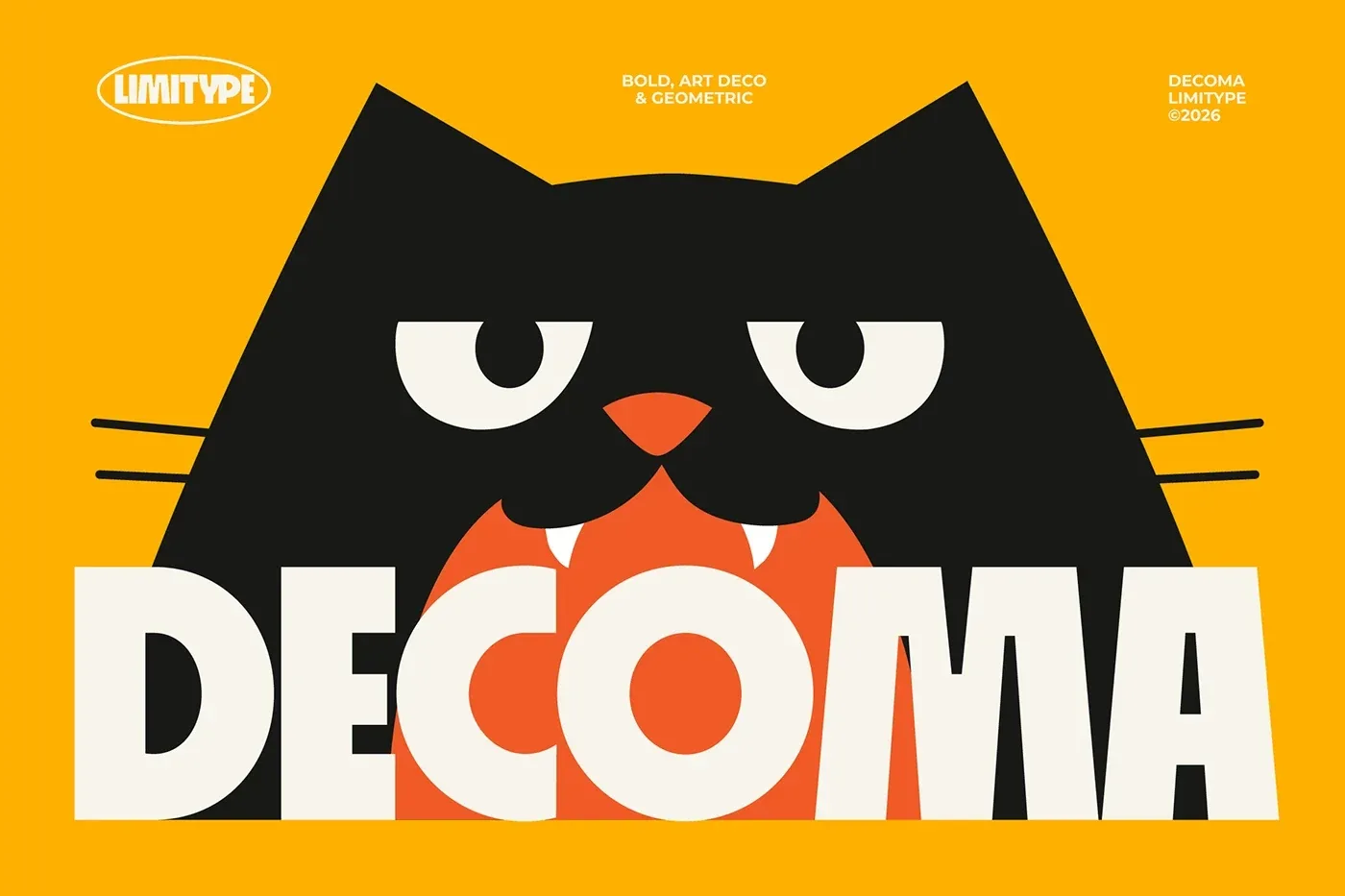 Behance 设计精选 | Decoma - Bold Geometric Font-多模态AI