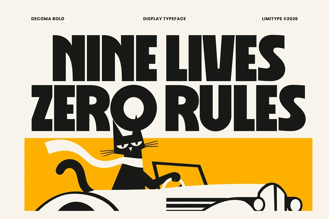 Behance 设计精选 | Decoma - Bold Geometric Font-多模态AI