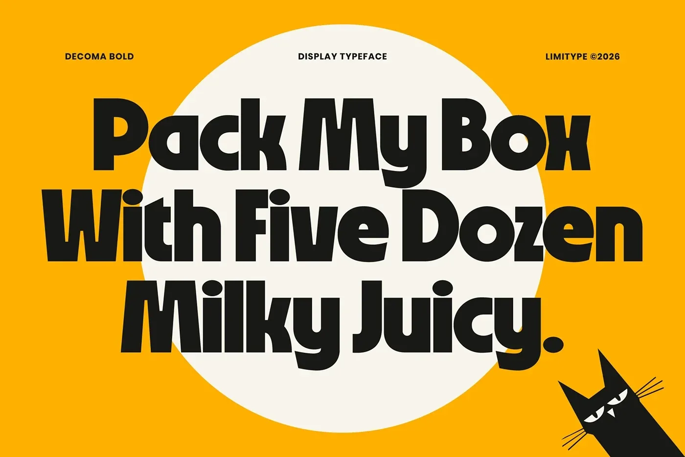 Behance 设计精选 | Decoma - Bold Geometric Font-多模态AI
