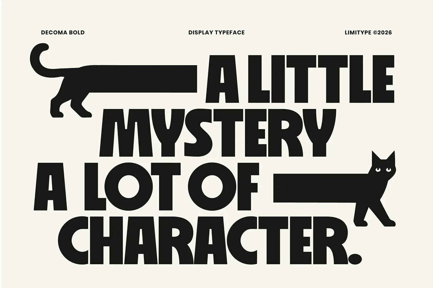 Behance 设计精选 | Decoma - Bold Geometric Font-多模态AI