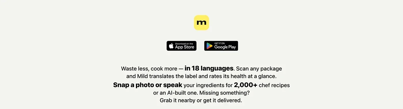 Behance 设计精选 | Mild App design-多模态AI