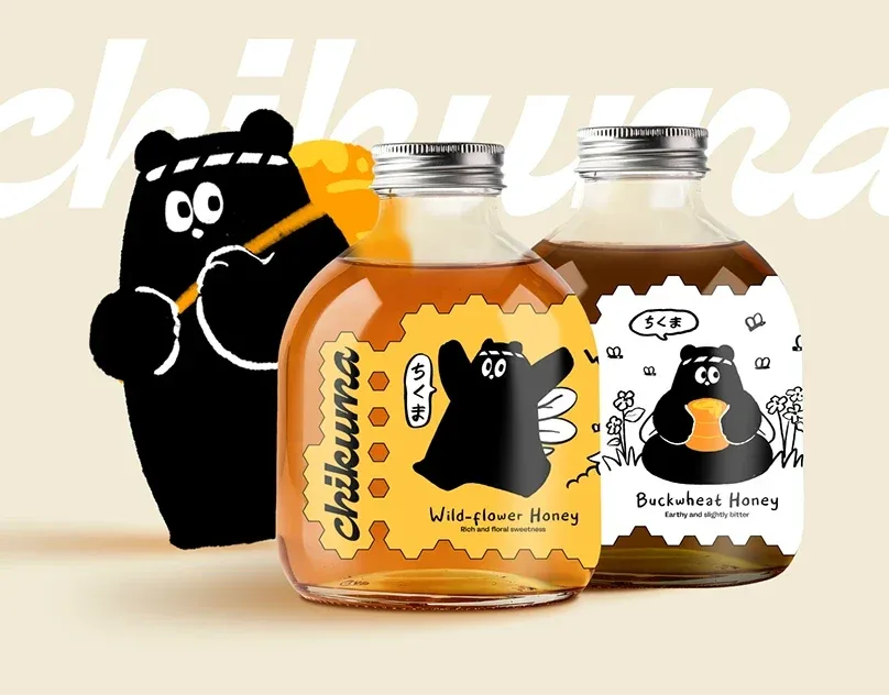 Behance 设计精选 | Chikuma Honey Packaging-多模态AI