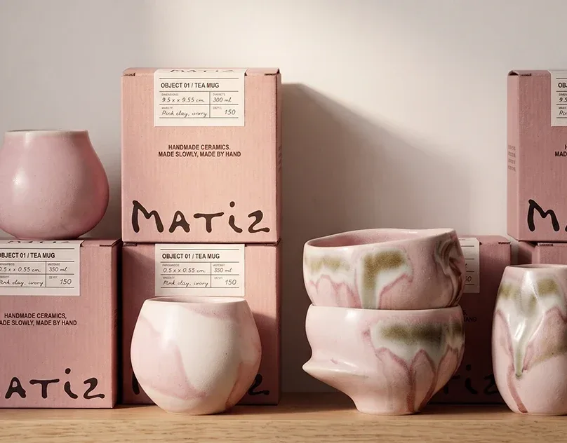Behance 设计精选 | MATIZ — Ceramic Studio Brand Identity & Packaging-多模态AI