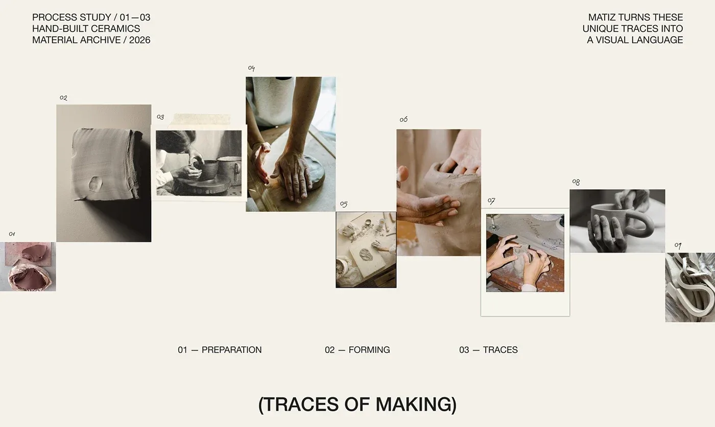Behance 设计精选 | MATIZ — Ceramic Studio Brand Identity & Packaging-多模态AI