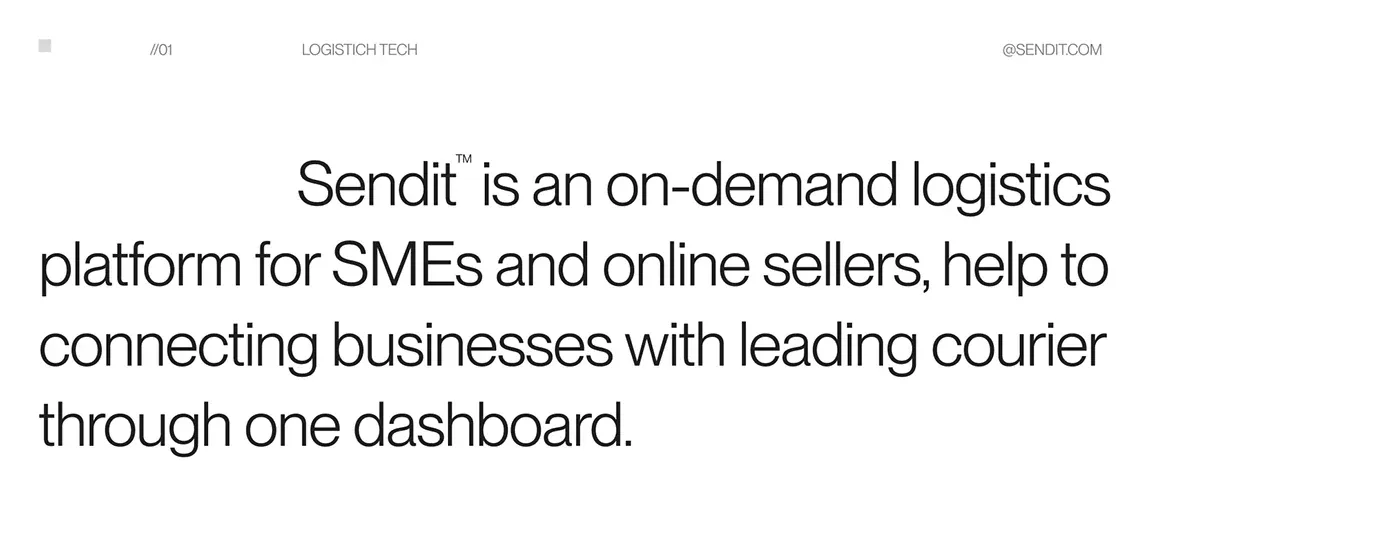 Behance 设计精选 | Branding for Logistic Platform - Sendit-多模态AI