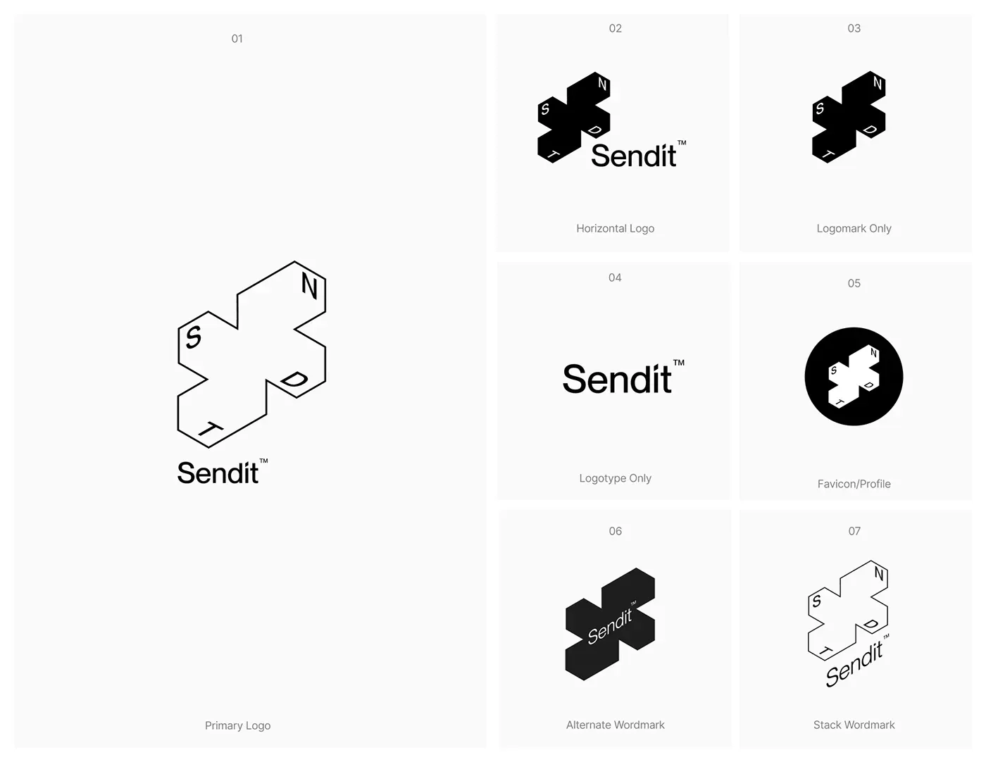 Behance 设计精选 | Branding for Logistic Platform - Sendit-多模态AI